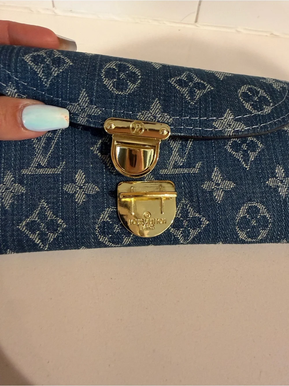 Denim Monogram Wallet